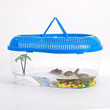 Wholesale Economical Plastic Clear Portable Turtle Tank for Reptile Terrace Tortoise